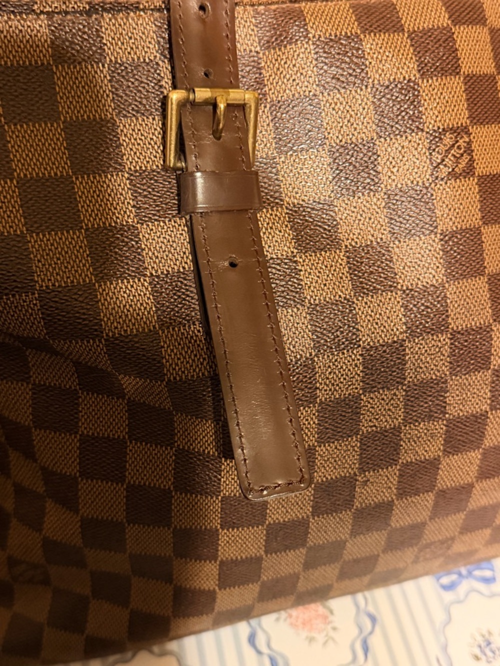 Louis Vuitton Brown Damier Ebene Large Chelsea Tote - Picture 16 of 17